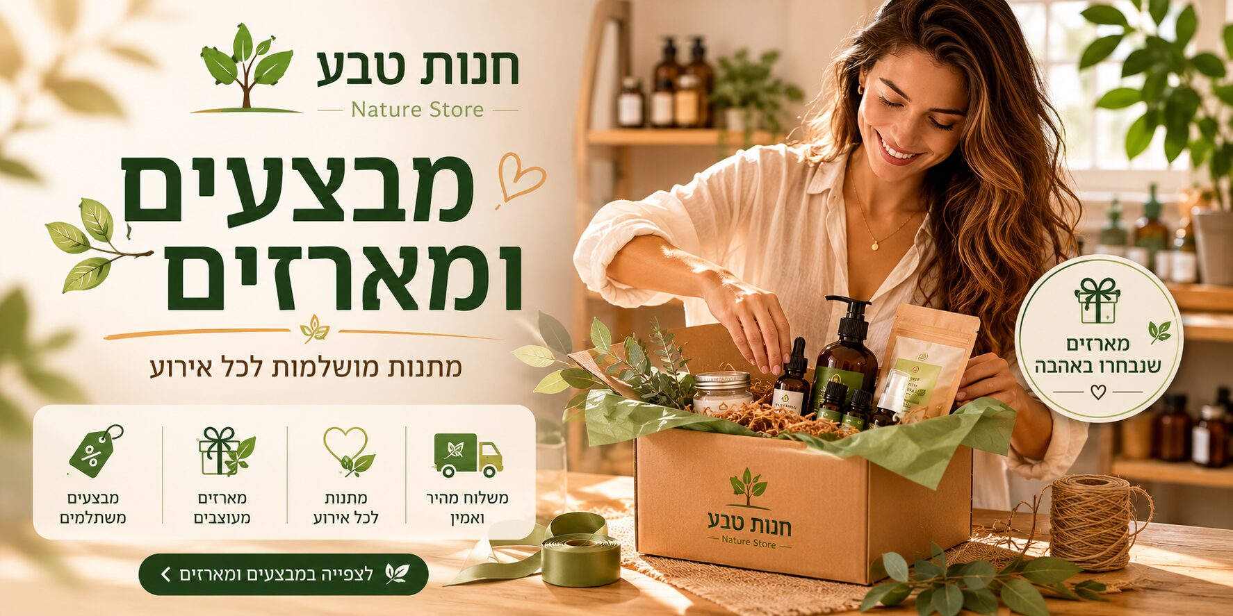 לאתר באנר מבצעים ומארזים
