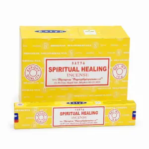 קטורת סאטיה ספיריטואל הילינג (Spiritual Healing), מארז 12 חפיסות, 15 גרם לחפיסה